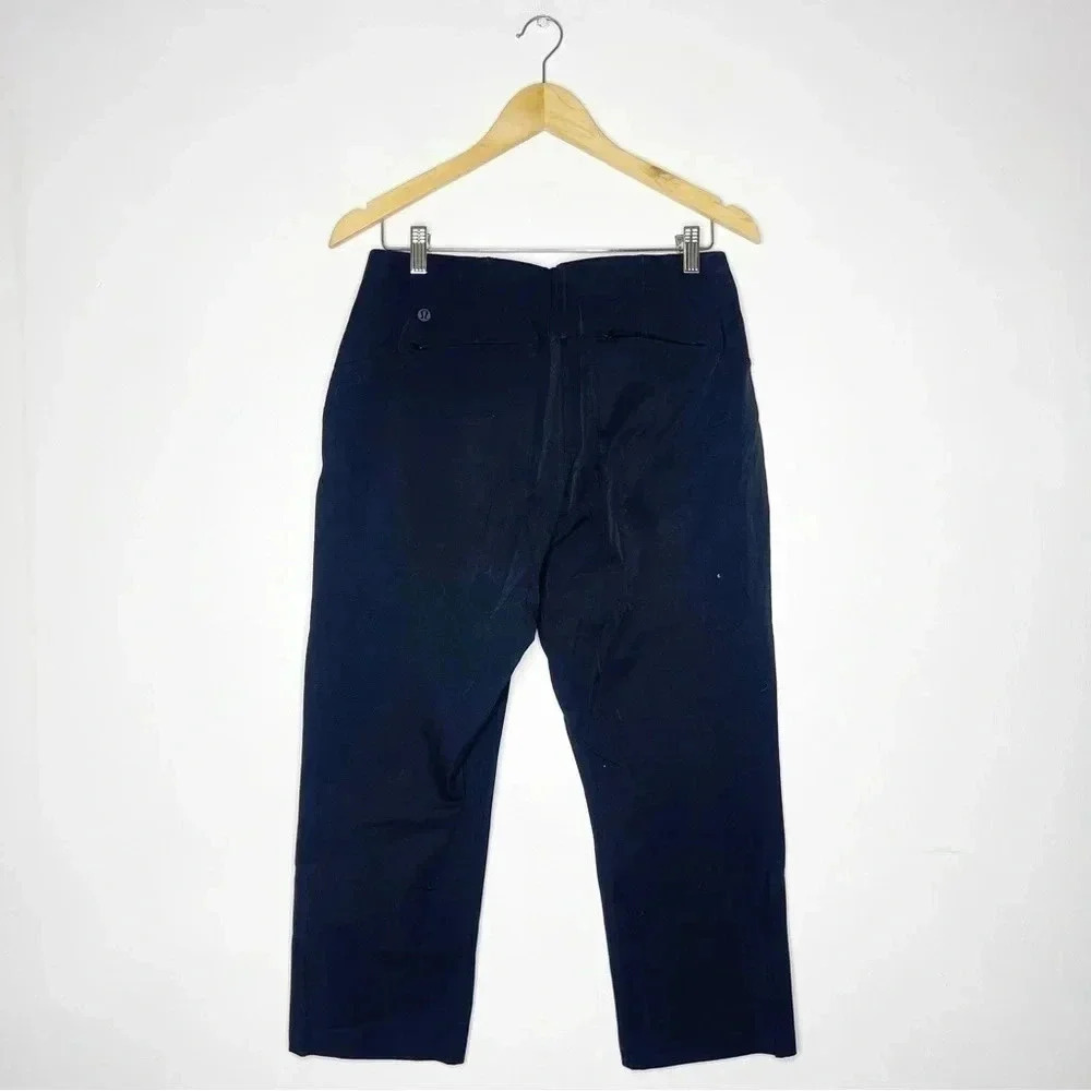 Lululemon Black In Power Mid Rise Crop Pants Size 8 - Picture 7 of 7